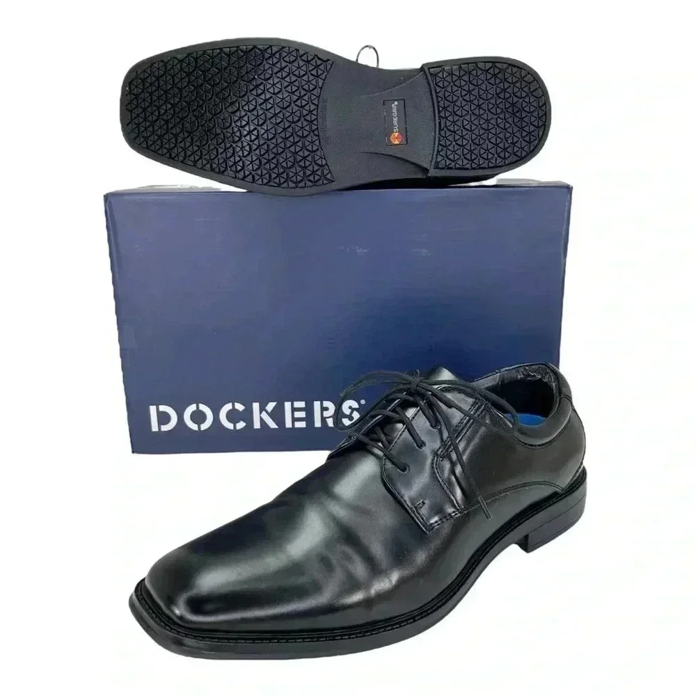 Dockers Irving Black Patent Leather Mens Oxfords Size 12M